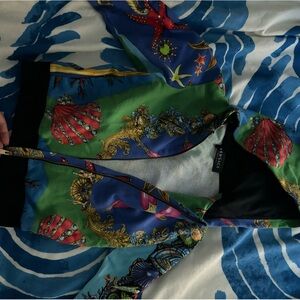 Versace tresor de la mer print children’s zip up jacket